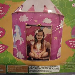 Whimsical Pink Unicorn Playhouse Tent